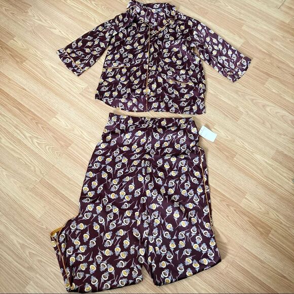 NWT Chelsea28 Silky Print Pajama Set - Picture 2 of 10